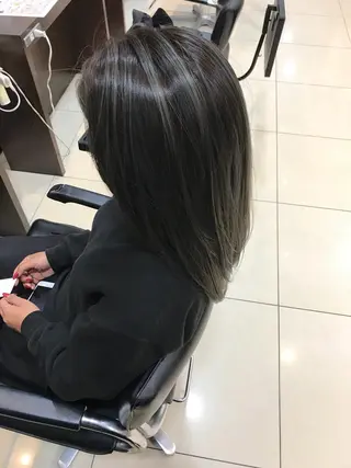 セミロング 大久保 隆蔵のヘアスタイル