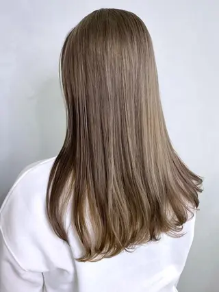 セミロング カラー パーマ ヘアアレンジ ITbyALBUM 中野店のヘアスタイル