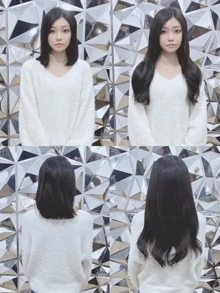 ロング カラー ヘアアレンジ LIP 大阪本店 エクステ 堀谷和孝のヘアスタイル