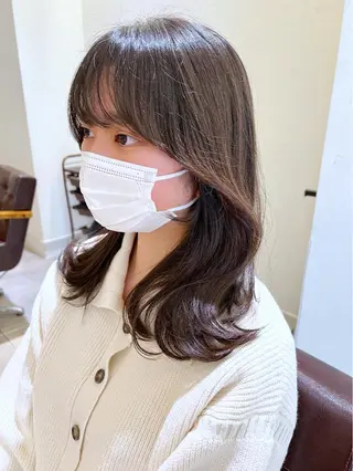 セミロング カラー 韓国ヘア×髪質改善 /yoshikaのヘアスタイル