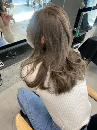 ロング カラー レイヤー/柔色 カラー/SAkiのヘアスタイル