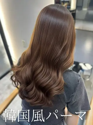 セミロング パーマ 韓国風パーマ/ 韓国ヘア/大森千寛のヘアスタイル