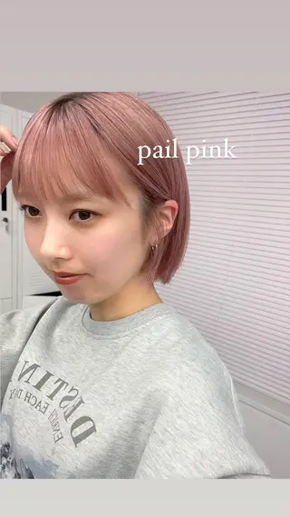 ショート カラー 顔まわり/レイヤー/ 透明感/まいな🥨のヘアスタイル