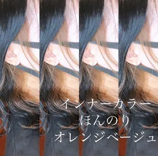 セミロング MOMO KAのヘアスタイル