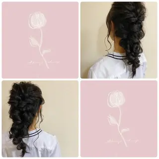 ロング ヘアアレンジ benji所属・Hamatsu Misakiのヘアスタイル