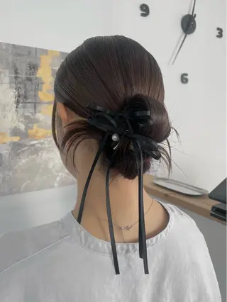 ヘアアレンジ Mina/岡山/矯正 ブリーチ/レイヤーのヘアスタイル