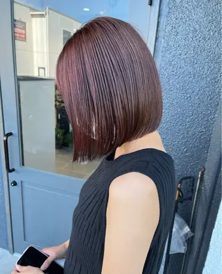 ミディアム カラー 美容室LAND所属・濱口 真優のヘアスタイル