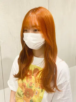 ロング カラー 艶感/ナチュラル 🩵amiのヘアスタイル