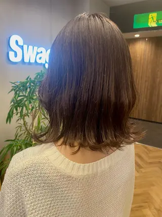 セミロング esu西梅田所属・ena/ブリーチなし 透明感・レイヤー🎀のヘアスタイル