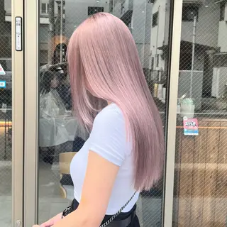 ロング カラー ムラ修正💎 艶髪ハイトーン💎のヘアスタイル