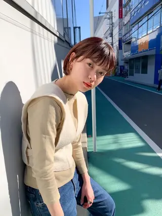 ショート カラー tone所属・tone/ AKANEのヘアスタイル