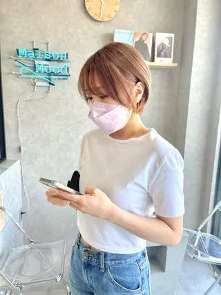 ショート カラー mood tatemachiのヘアスタイル
