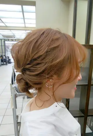 ヘアアレンジ ミディアム 菅原 綾のヘアスタイル