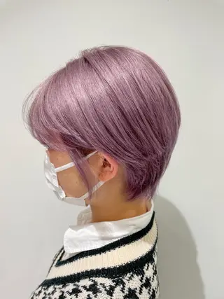 ショート カラー mahalo hair design所属・ハイトーン特化 川井優汰のヘアスタイル