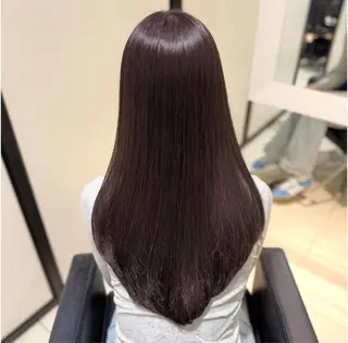 ロング カラー グレージュ/透明感/ 韓国ヘア/RISAのヘアスタイル