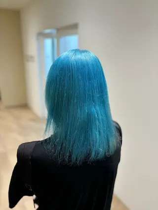 ロング カラー ブリーチなし透明感 ×縮毛矯正🤍ユウのヘアスタイル