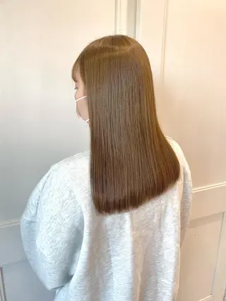 セミロング カラー Ayuna /透明感カラーのヘアスタイル