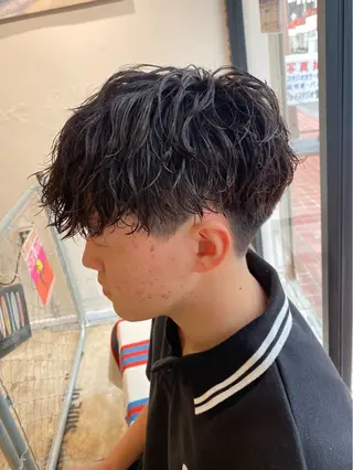 パーマ メンズ 🌴パーマオタク🌴 長谷川　諒佑🌈のヘアスタイル