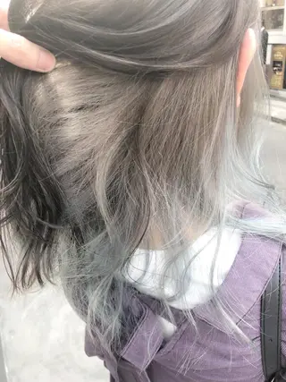 セミロング カラー 原宿サロン代表 デザインカラー伊藤卓のヘアスタイル