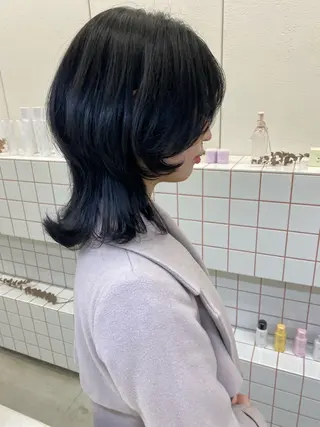 セミロング erika /韓国ヘアのヘアスタイル