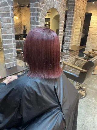 ミディアム カラー ACROあべの店所属・艶カラー/インナー /グラデ/大西小百合のヘアスタイル