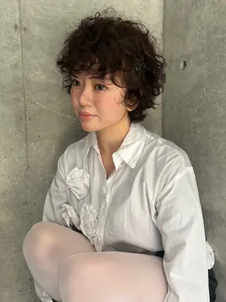 ショート カラー 🩵透明感カラー🩵 yunaのヘアスタイル