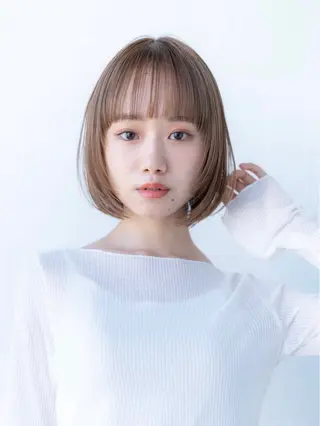 ミディアム カラー ✨髪質改善 縮毛矯正 艶髪 立川 コウキ✨のヘアスタイル