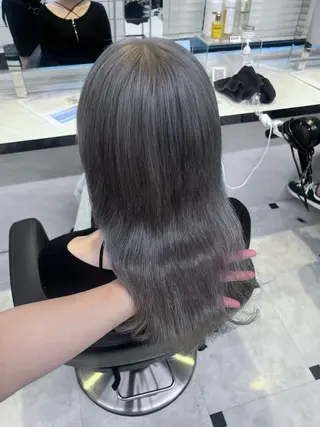 ミディアム カラー ヘアアレンジ 💕上野美容師☁ ブリーチ💖サワのヘアスタイル