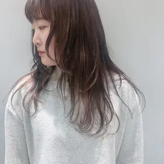 ロング 似合わせ艶髪カラー ❤️ハダユミのヘアスタイル