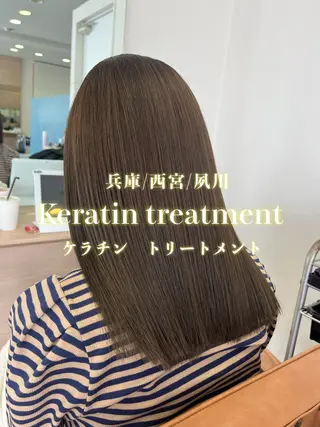 セミロング 優月/カラー特化 西宮/夙川のヘアスタイル