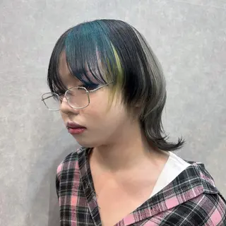 カラー メンズ miharu‪‪/ ハイトーン/複雑履歴のヘアスタイル