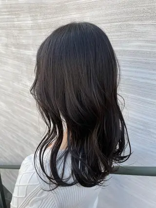 セミロング 韓国風/オシャレ /縮毛矯正/滝口琴未のヘアスタイル