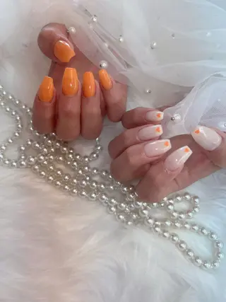 ネイル 岐阜・ワンホンネイル はんな🧡🐻‍❄️のネイルデザイン