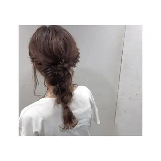 セミロング カラー ヘアアレンジ CUORE所属・mayu ○のヘアスタイル