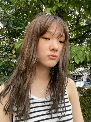 ロング パーマ ヘアアレンジ 💫siesta ・スズノ🐈💫のヘアスタイル