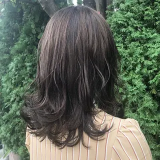 セミロング sano sayakaのヘアスタイル