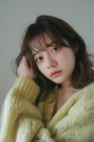 ミディアム 新宿/韓国メンズ RIKUパーマのヘアスタイル