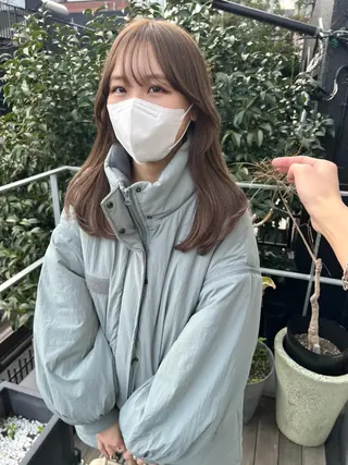 ミディアム カラー sakoda shunkiのヘアスタイル