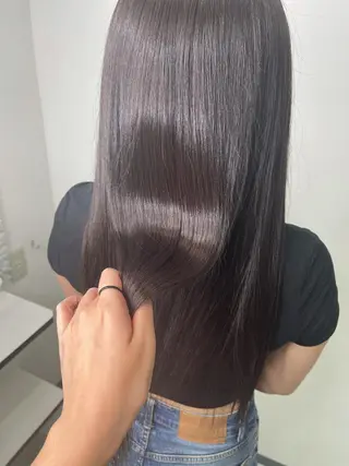 ロング &chaLme   心斎橋所属・emi/髪質改善/ 韓国風/艶カラーのヘアスタイル