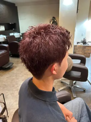 ショート カラー メンズ 古澤 咲来のヘアスタイル