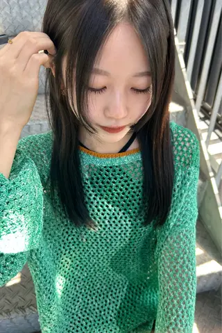 ロング カラー VISUALIST所属・小倉/レイヤー/ 顔周りカット/naoのヘアスタイル