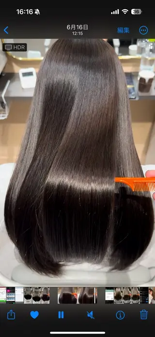 ロング 本田 大和のヘアスタイル