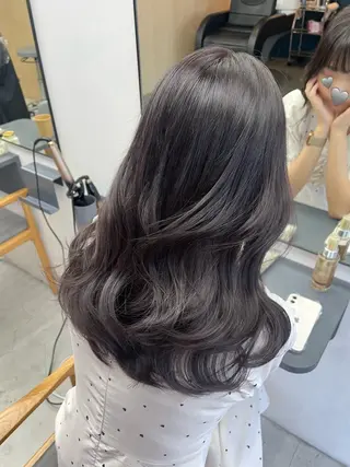 セミロング カラー ayaka♡ 柔らかカラーのヘアスタイル