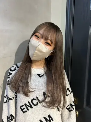 ロング カラー きよまつ みさきのヘアスタイル