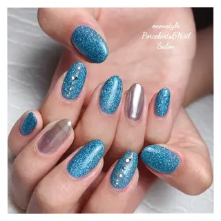 ミディアム ネイル 👑enen style👑のネイルデザイン