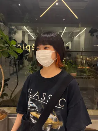 ショート カラー ヘアアレンジ IT’s所属・韓国好き🇰🇷 美容師MIKUのヘアスタイル