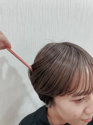 ショート カラー 🌿nudeカラー/ レイヤー/藤原🌿のヘアスタイル