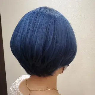 ショート カラー 推しアニメカラー🌈 ツヤ透明感カラー🦄のヘアスタイル