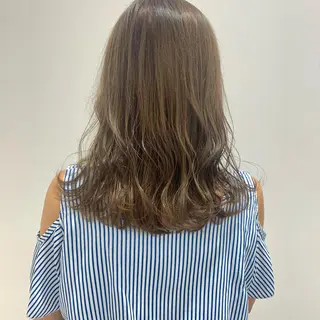 セミロング カラー ボブ/美髪矯正 /佐藤　奈巳のヘアスタイル