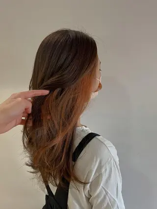 セミロング 庄内＊三国baron ANJUのヘアスタイル